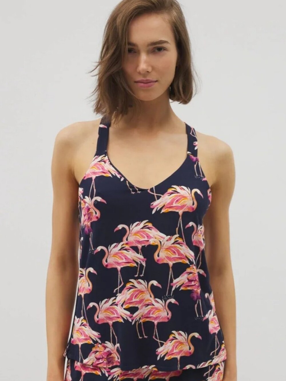 EUC Soma Cool Nights Piped Racerback Pajama Tank